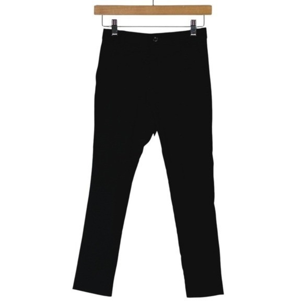 Class Club Modern Fit Solid Trousers Black Preppy Stretch Dress Pants Size 10